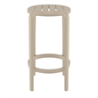Compamia Tom Resin Counter Stool in Taupe finish