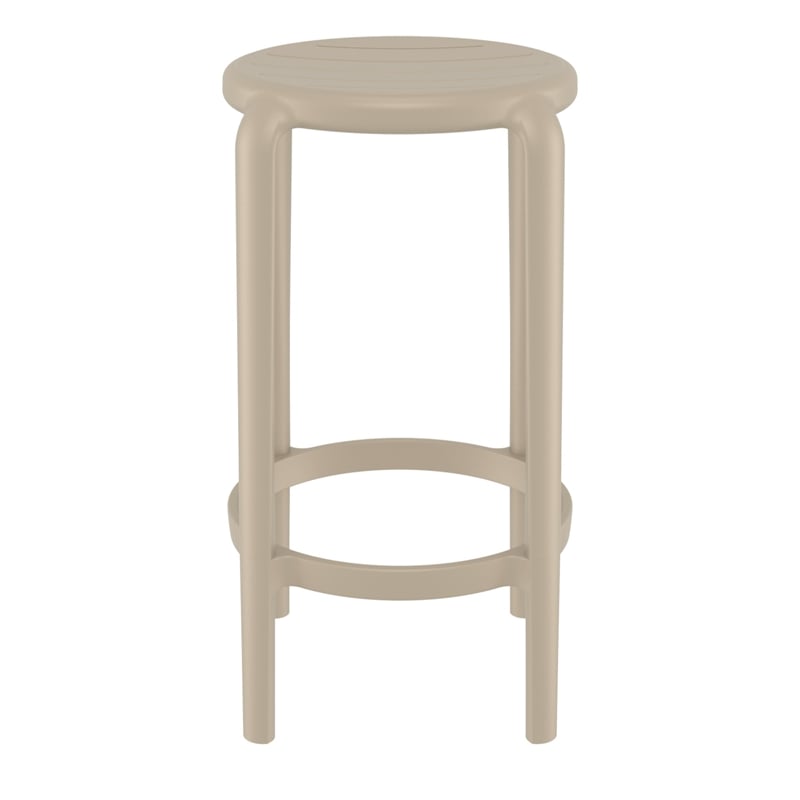 Compamia Tom Resin Counter Stool in Taupe finish