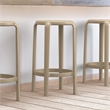 Compamia Tom Resin Counter Stool in Taupe finish