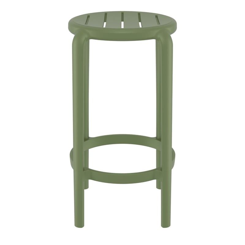 Compamia Tom Resin Counter Stool Olive in Green finish