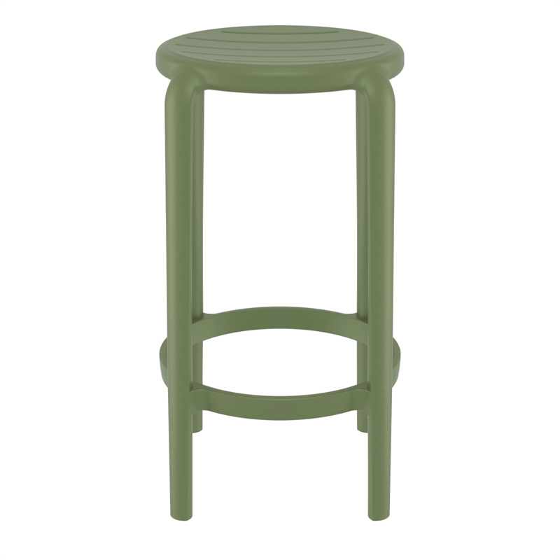 Compamia Tom Resin Counter Stool Olive in Green finish