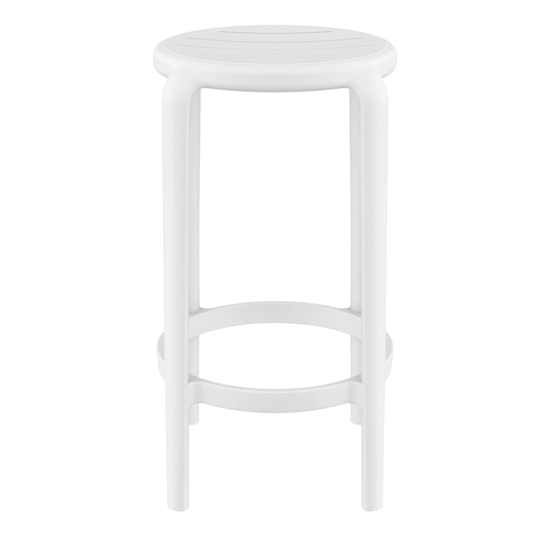 Compamia Tom Resin Counter Stool in White finish