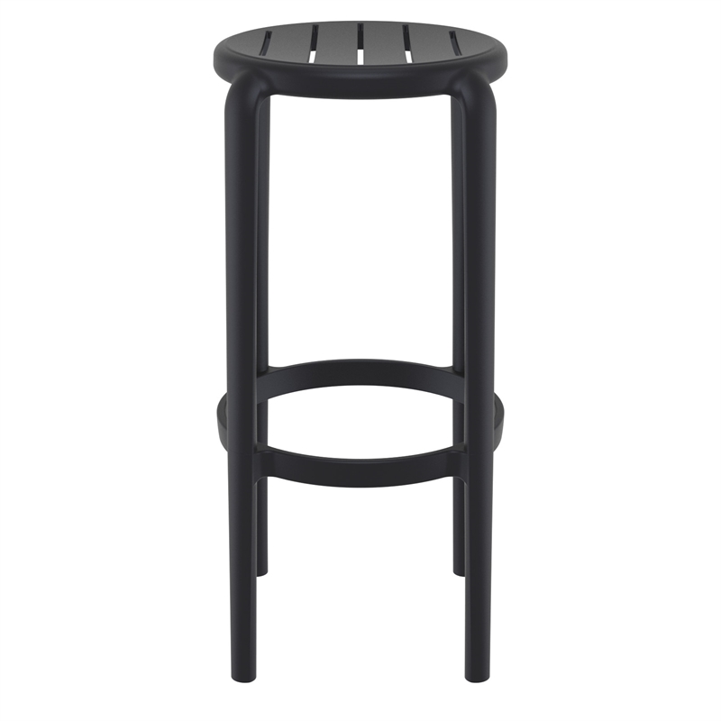 Compamia Tom Resin Bar Stool in Black finish