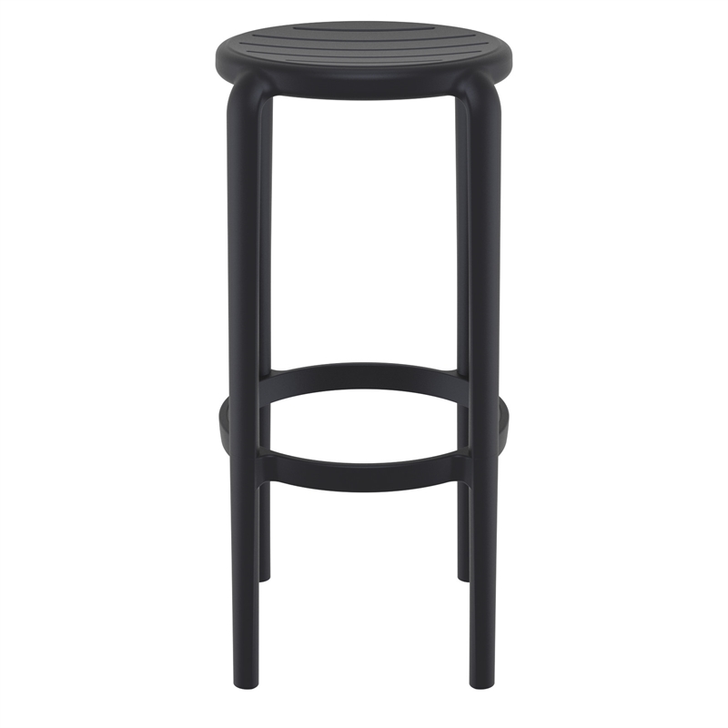 Compamia Tom Resin Bar Stool in Black finish