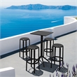 Compamia Tom Resin Bar Stool in Black finish