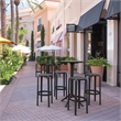 Compamia Tom Resin Bar Stool in Black finish