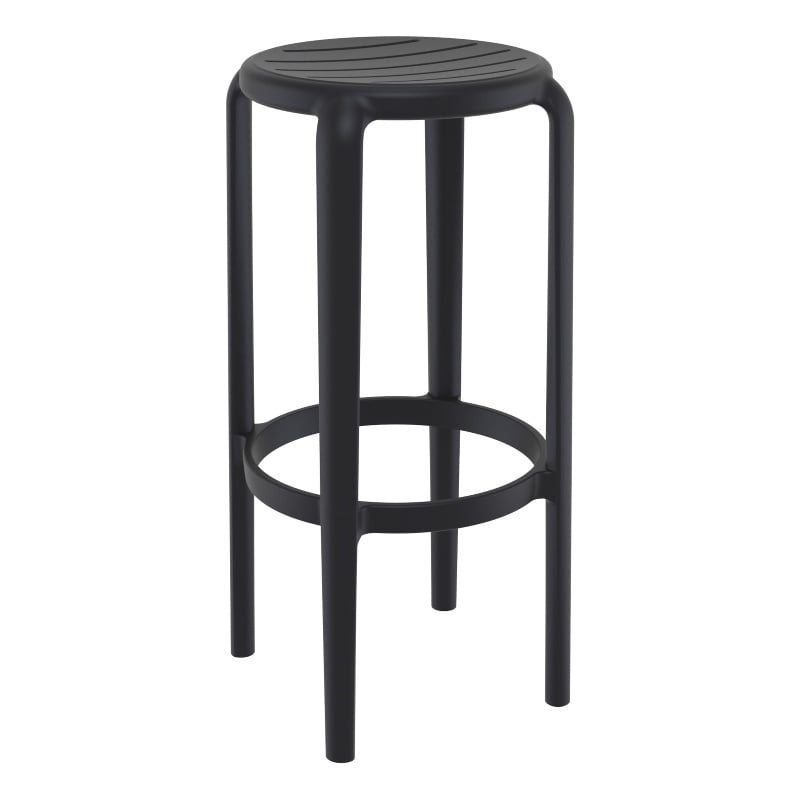 Compamia Tom Resin Bar Stool in Black finish