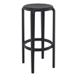 Compamia Tom Resin Bar Stool in Black finish