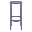 Compamia Tom Resin Bar Stool in Dark Gray finish