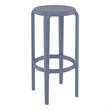 Compamia Tom Resin Bar Stool in Dark Gray finish