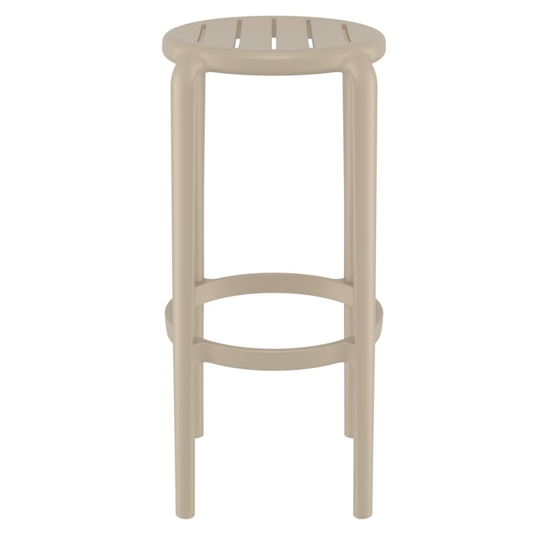 Compamia Tom Resin Bar Stool Taupe