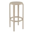 Compamia Tom Resin Bar Stool Taupe