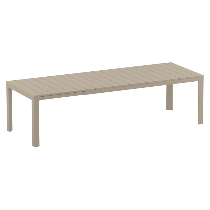 Compamia Paris 11 Piece Extendable Dining Set - Taupe-DarkGray