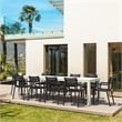 Compamia Paris Extendable Dining Set 11 Piece White-Black
