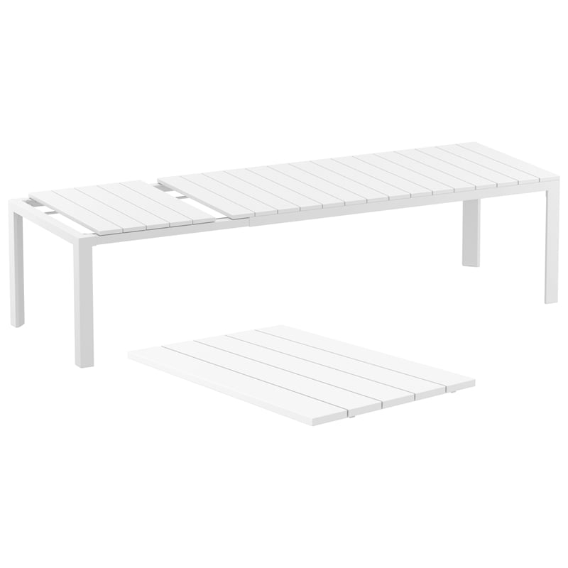 Compamia Paris Extendable Dining Set 11 Piece White-Black
