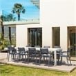 Compamia Paris Extendable Dining Set 11 Piece White-DarkGray