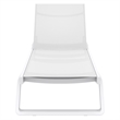 Compamia Tropic Sling Chaise Lounge White Frame White Sling