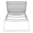 Compamia Tropic Sling Chaise Lounge White Frame White Sling