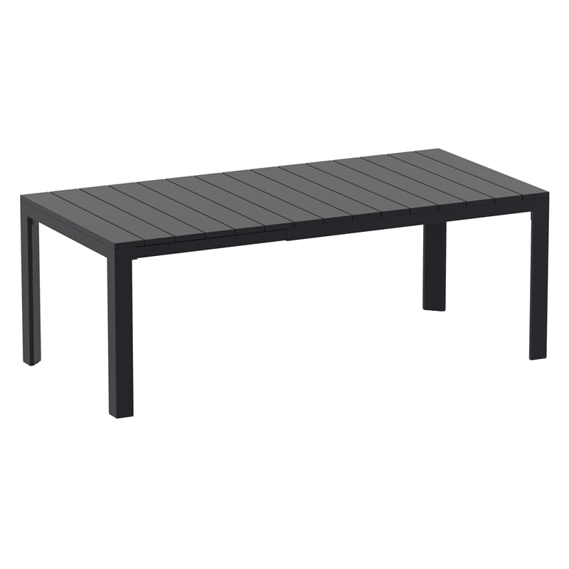 Compamia Atlantic 55-83 inch Extendable Dining Table in Black finish