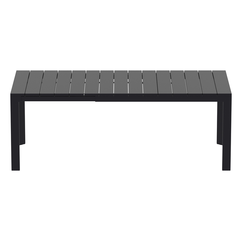 Compamia Atlantic 55-83 inch Extendable Dining Table in Black finish