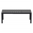 Compamia Atlantic 55-83 inch Extendable Dining Table in Black finish
