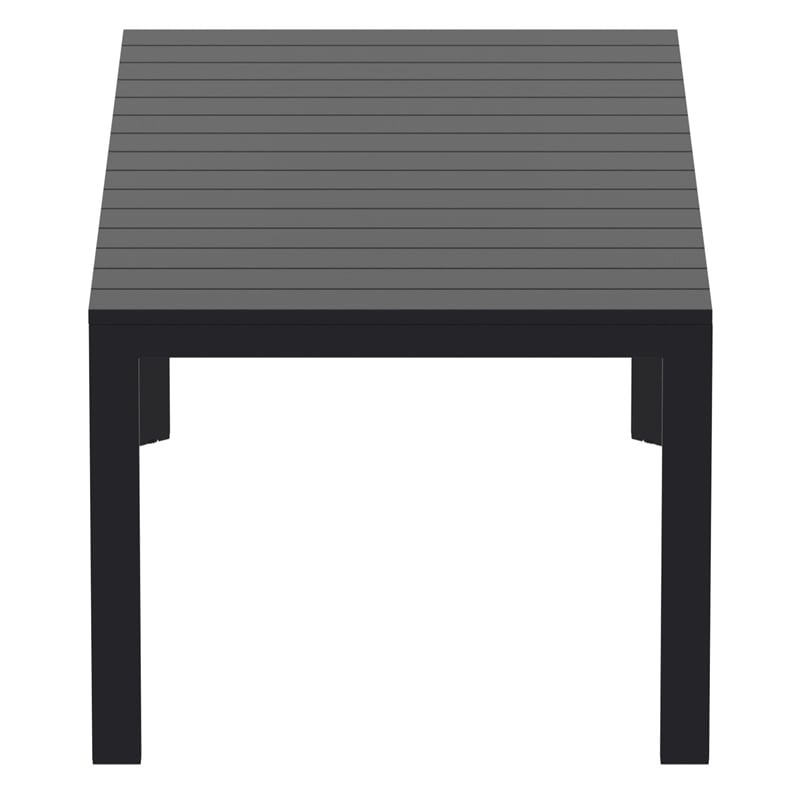 Compamia Atlantic 55-83 inch Extendable Dining Table in Black finish
