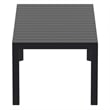 Compamia Atlantic 55-83 inch Extendable Dining Table in Black finish