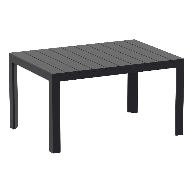 Compamia Atlantic 55-83 inch Extendable Dining Table in Black finish