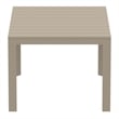 Compamia Atlantic 55-83 inch Extendable Dining Table in Taupe finish