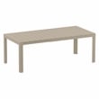 Compamia Atlantic 55-83 inch Extendable Dining Table in Taupe finish