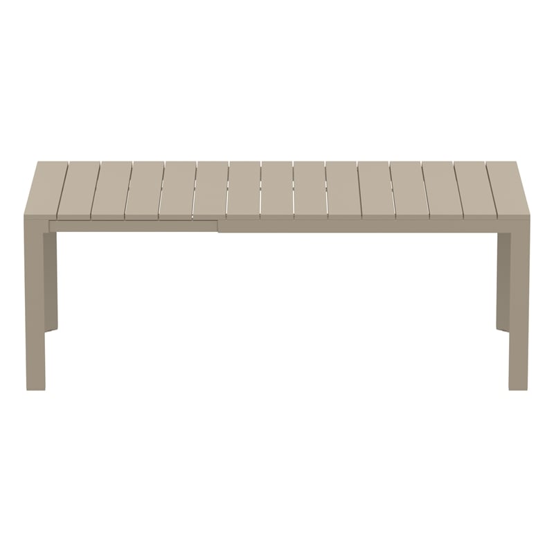 Compamia Atlantic 55-83 inch Extendable Dining Table in Taupe finish
