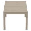 Compamia Atlantic 55-83 inch Extendable Dining Table in Taupe finish