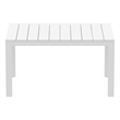 Compamia Atlantic 55-83 inch Extendable Dining Table in White finish