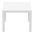 Compamia Atlantic 55-83 inch Extendable Dining Table in White finish