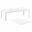 Compamia Atlantic 55-83 inch Extendable Dining Table in White finish