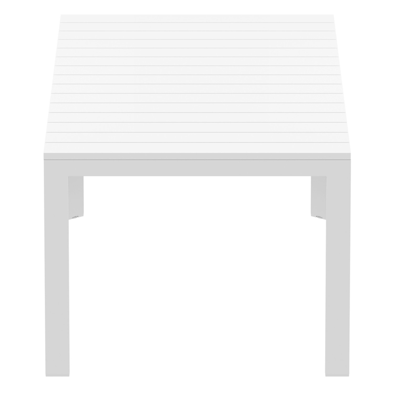 Compamia Atlantic 55-83 inch Extendable Dining Table in White finish