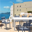 Compamia Atlantic 55-83 inch Extendable Dining Table in White finish