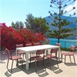 Compamia Atlantic 55-83 inch Extendable Dining Table in White finish