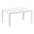 Compamia Atlantic 55-83 inch Extendable Dining Table in White finish