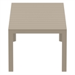 Compamia Atlantic XL 83-110 inch Extendable Dining Table in Taupe finish