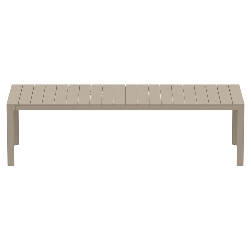 Compamia Atlantic XL 83-110 inch Extendable Dining Table in Taupe finish