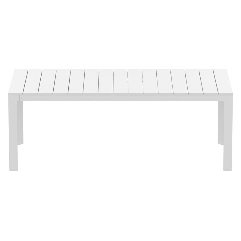 Compamia Atlantic XL 83-110 inch Extendable Dining Table in White finish