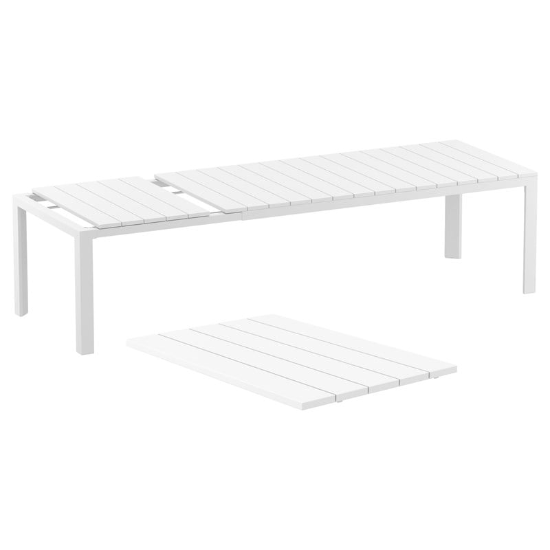 Compamia Atlantic XL 83-110 inch Extendable Dining Table in White finish