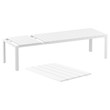 Compamia Atlantic XL 83-110 inch Extendable Dining Table in White finish