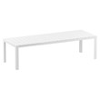 Compamia Atlantic XL 83-110 inch Extendable Dining Table in White finish