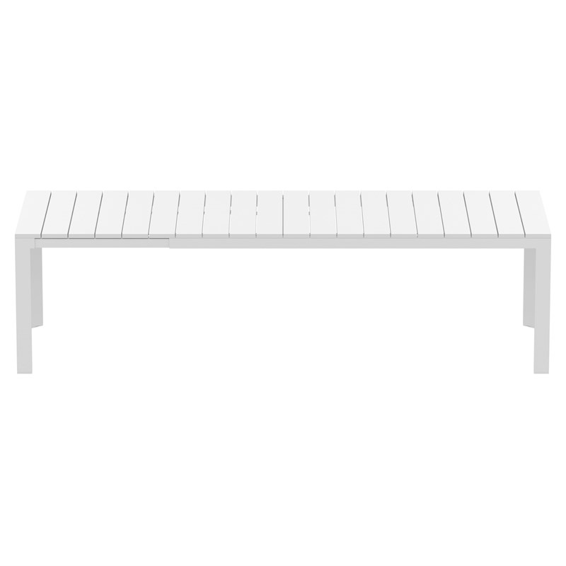 Compamia Atlantic XL 83-110 inch Extendable Dining Table in White finish