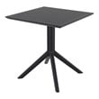 Compamia Loft Bistro Set 3 Piece with 27 inch Table Top Black