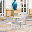 Compamia Loft 3-Piece Contemporary Polypropylene Resin Bistro Set in White