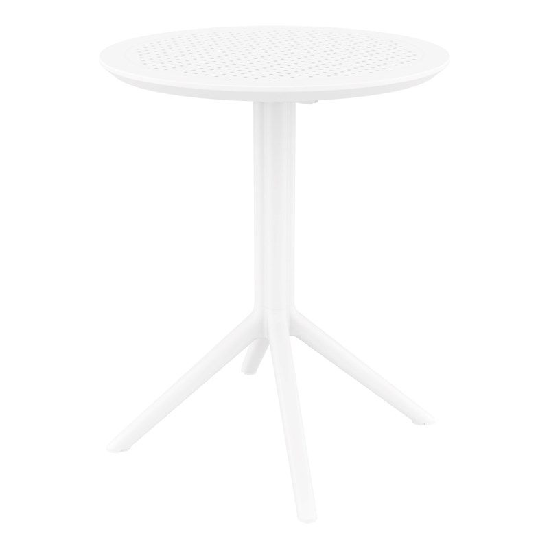 Compamia Loft 3-Piece Contemporary Polypropylene Resin Bistro Set in White