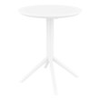Compamia Loft 3-Piece Contemporary Polypropylene Resin Bistro Set in White